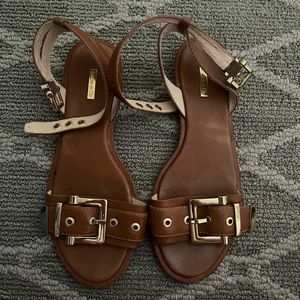 Brown Leather Sandals 37.5